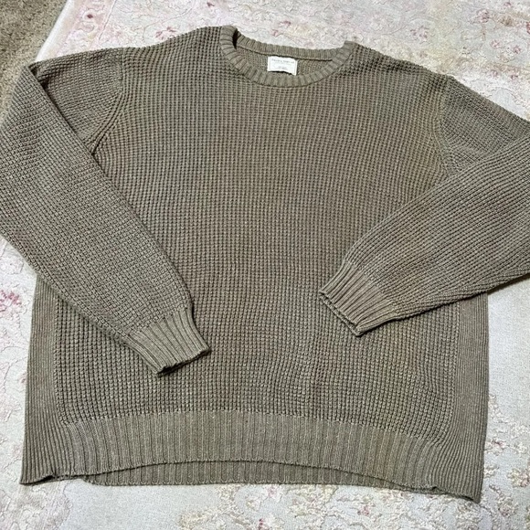 Field & Stream Knit Tan Cotton Blend Sweater size XL - Picture 1 of 6